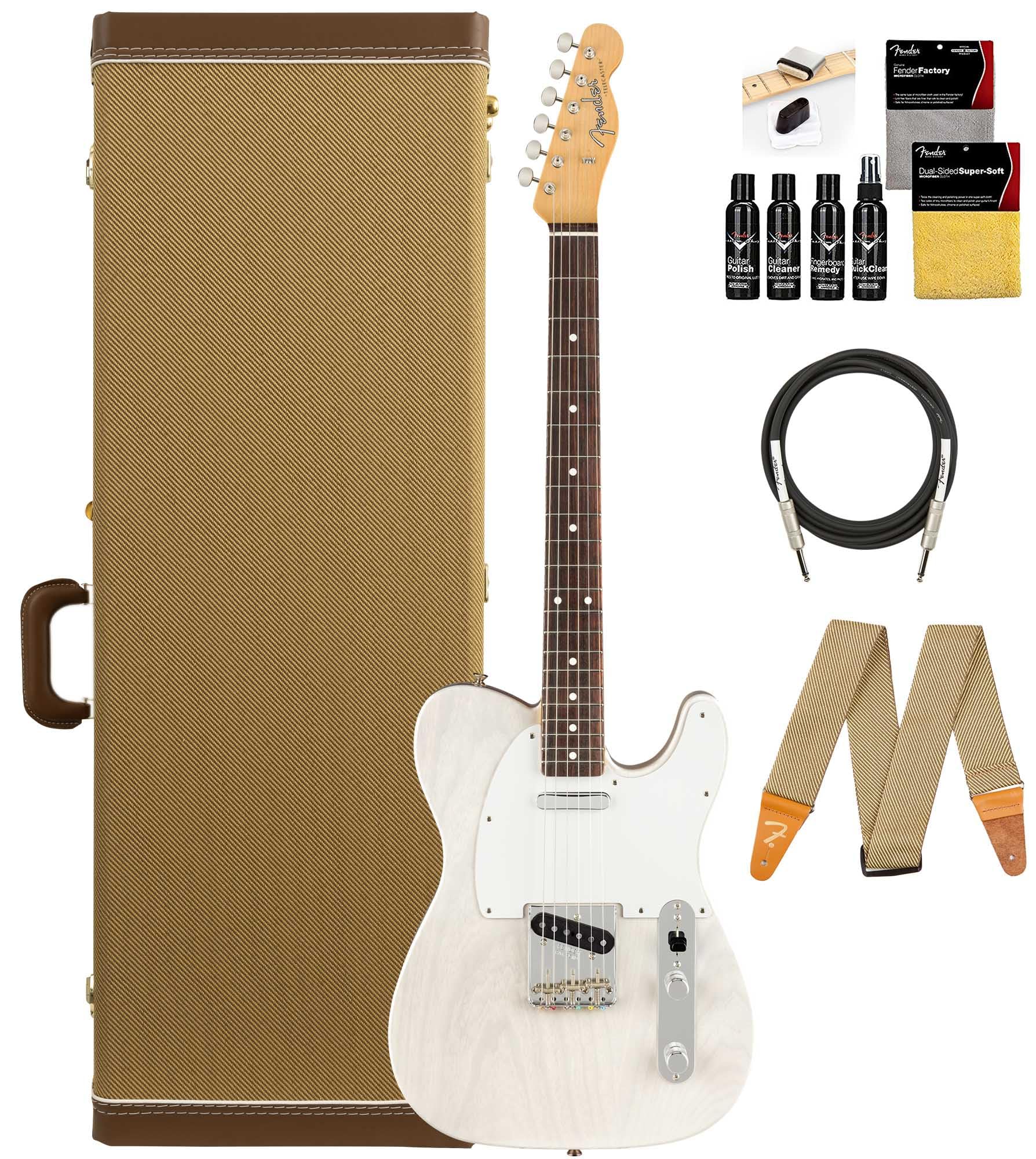 Amazon.com: Fender Jimmy Page Mirror Telecaster - White Blonde